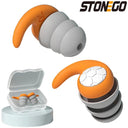 STONEGO 1 Pair Triple Layer Silicone Earplugs for Sleep Swimming