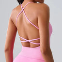Back Cross Sports Bra Women - Yogi Fit Chest Pad