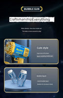 Arrival Bubble Machine Male Baby Toy Bazooka