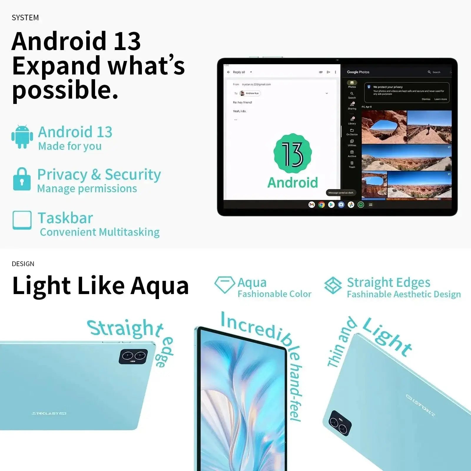 M50 Pro Android Tablet 256GB Storage 8GB RAM For Power Users