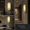 Luxe Alabaster Marble Wall Sconce
