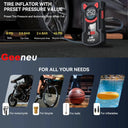 5-in-1 Multifunctional Air Pump Jump Starter with Air Compressor 3000A Peak/150PSI Battery Jump Starter Digital Tire Inflator