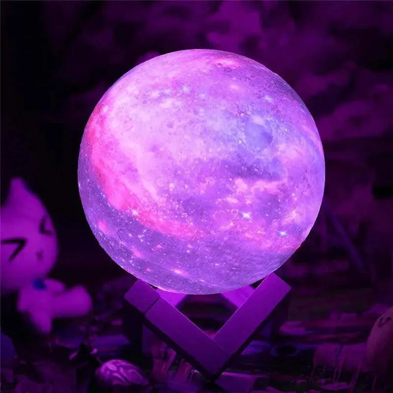 Moon Lamp With 16 Color Remote Control Night Light