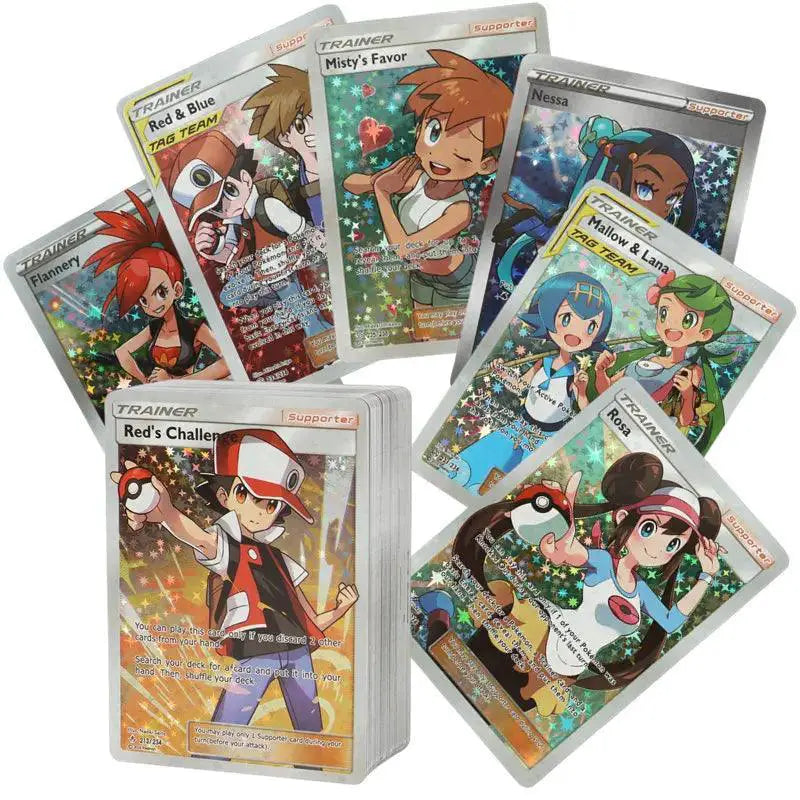 Pokemon Shining Charizard Pikachu Mewtwo Trading Card Set