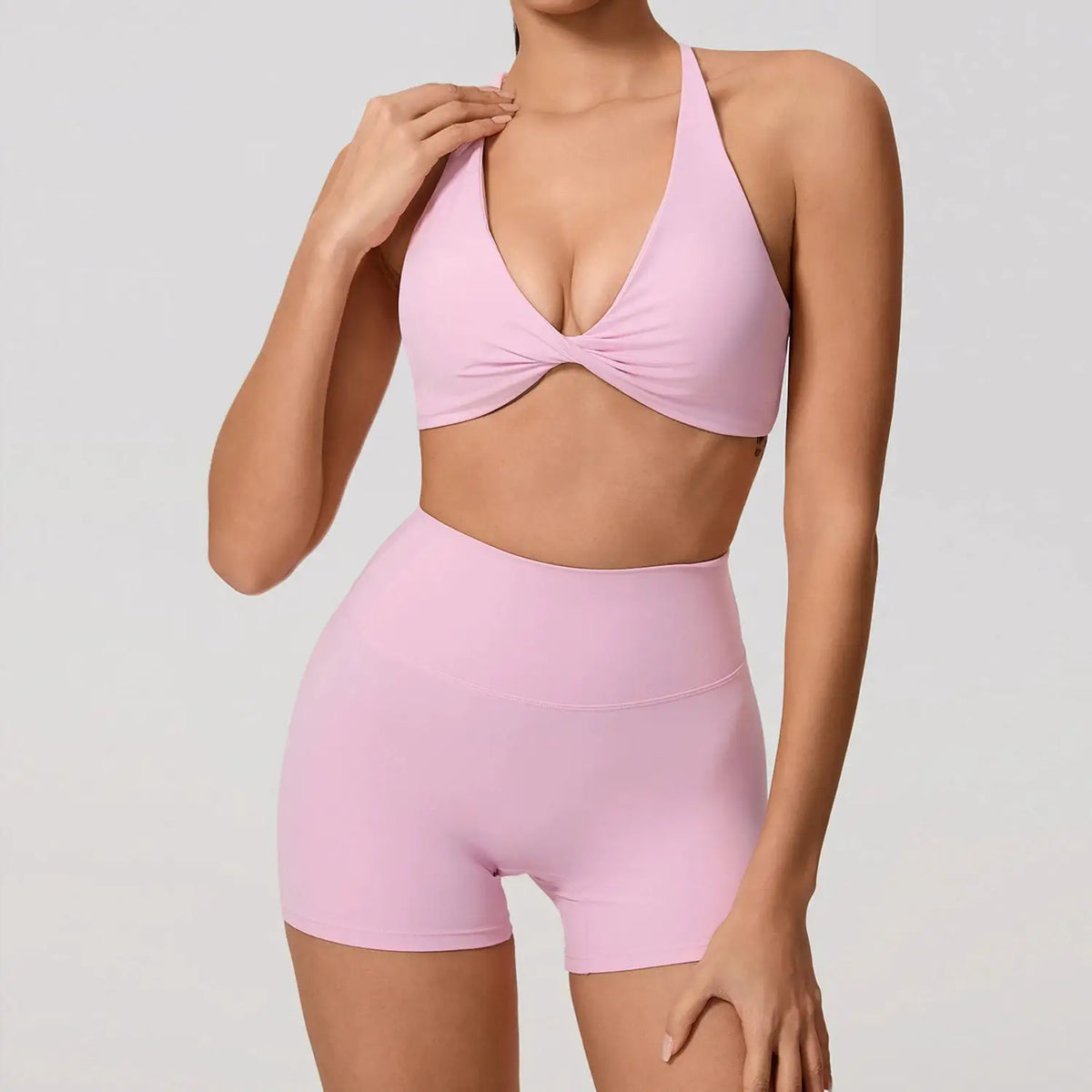 Yoga Set Women Breathable Hearuisavy Cross Bra — product view 8