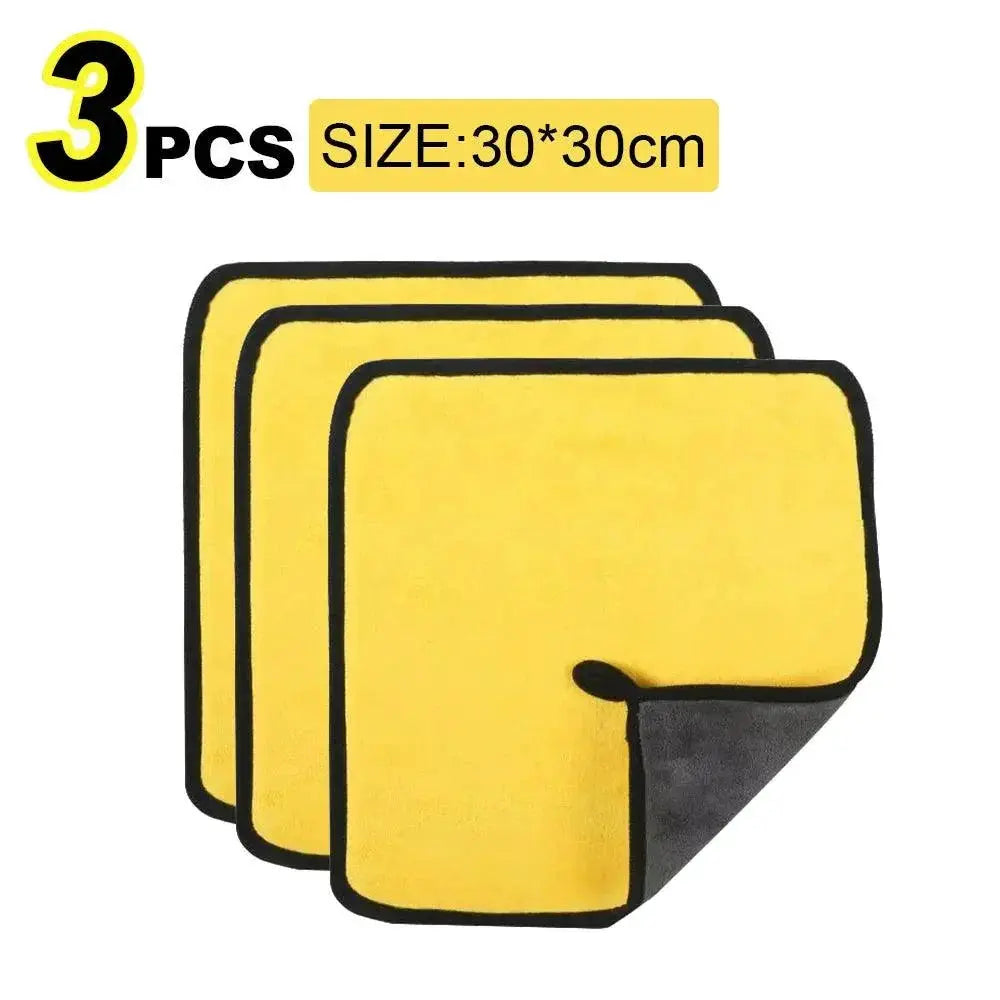 Car Wash Microfiber Towel Set Ultra Absorbent Cloths Pack