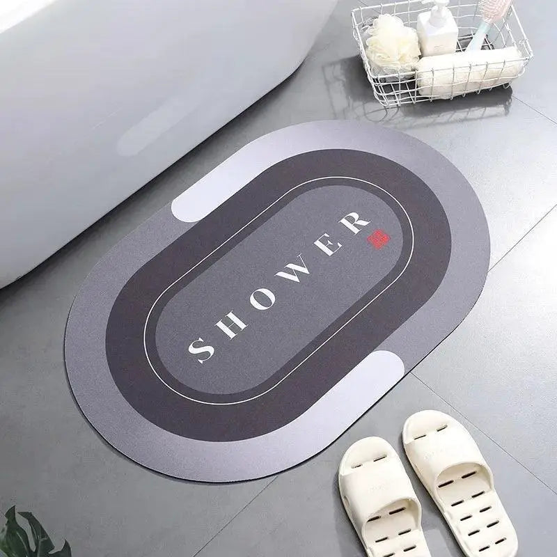 Luxurious Leather Bath Mat Ultra Absorbent Fast Drying