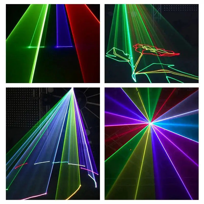 RGB Animation Beam Scanner Laser Light Projector 1W 2W 3W 4W