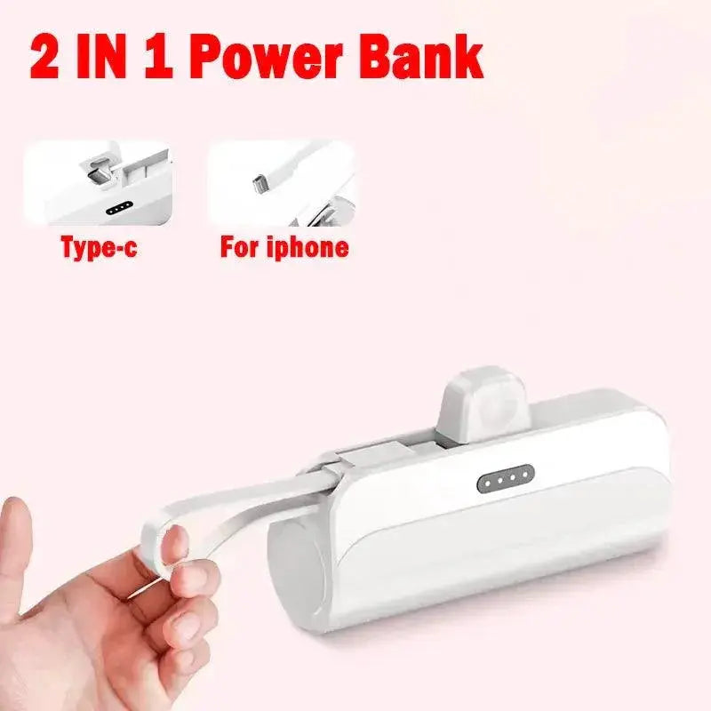 Ultra Compact Fast Charging Power Bank For iPhone Samsung