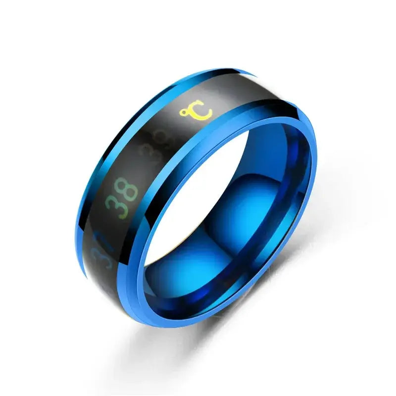 Temperature Ring Titanium Steel Mood Ring Jewelry Unisex