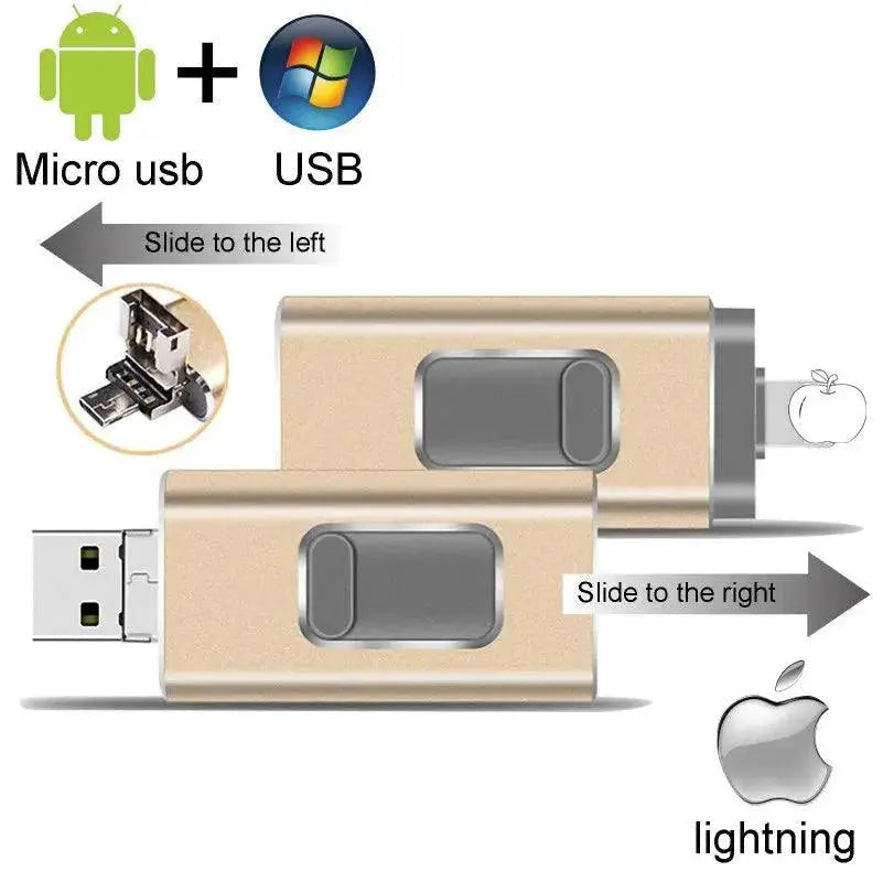Iphone USB Flash Drive High Speed Storage Secure Management