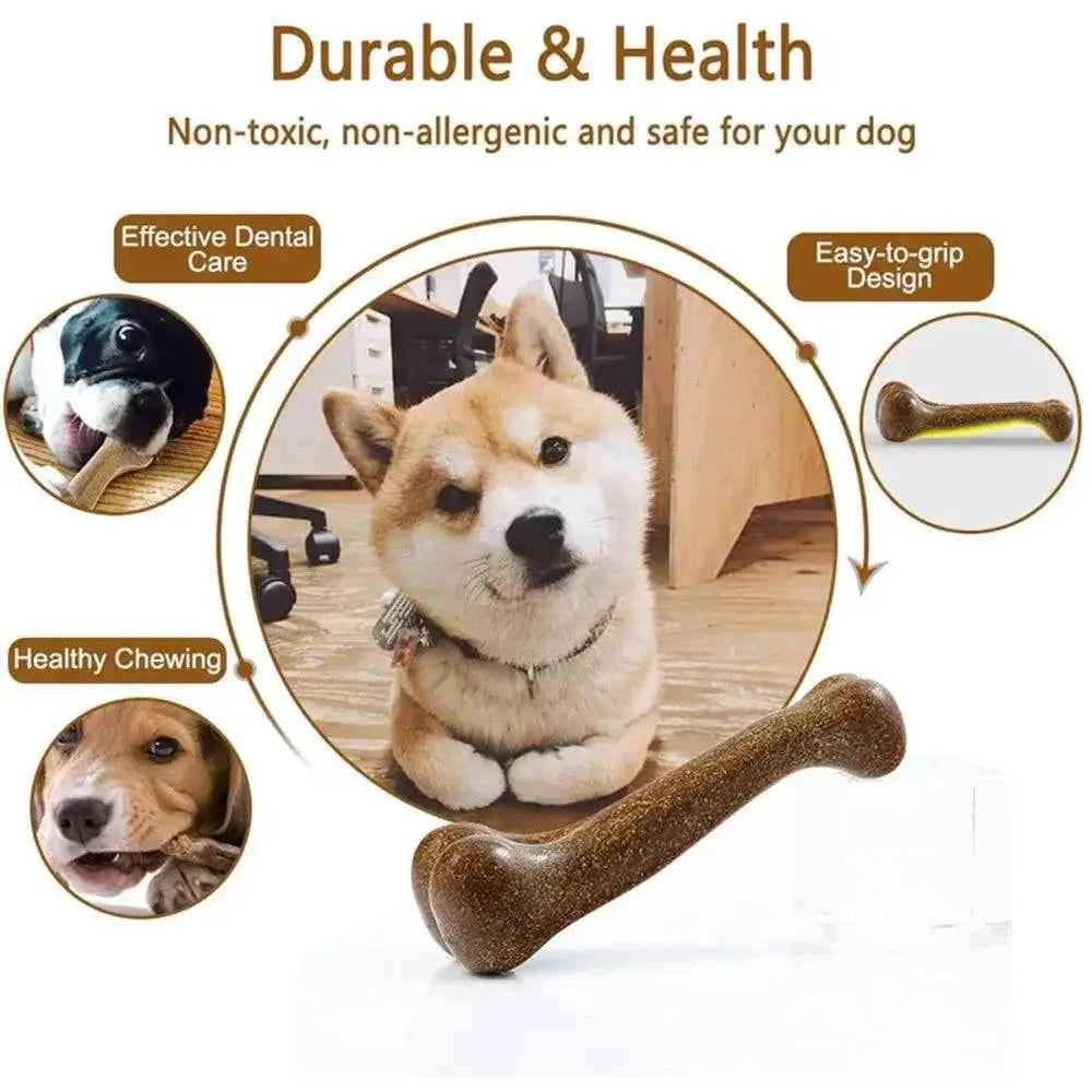 Durable Natural Non Toxic Dog Bone Chew Toys For Dental Care