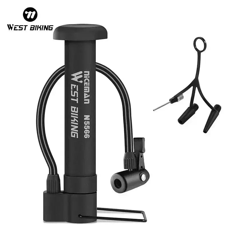 West Biking MTB Bicycle Pump 80 PSI Manual Air Pump - OurLum.com