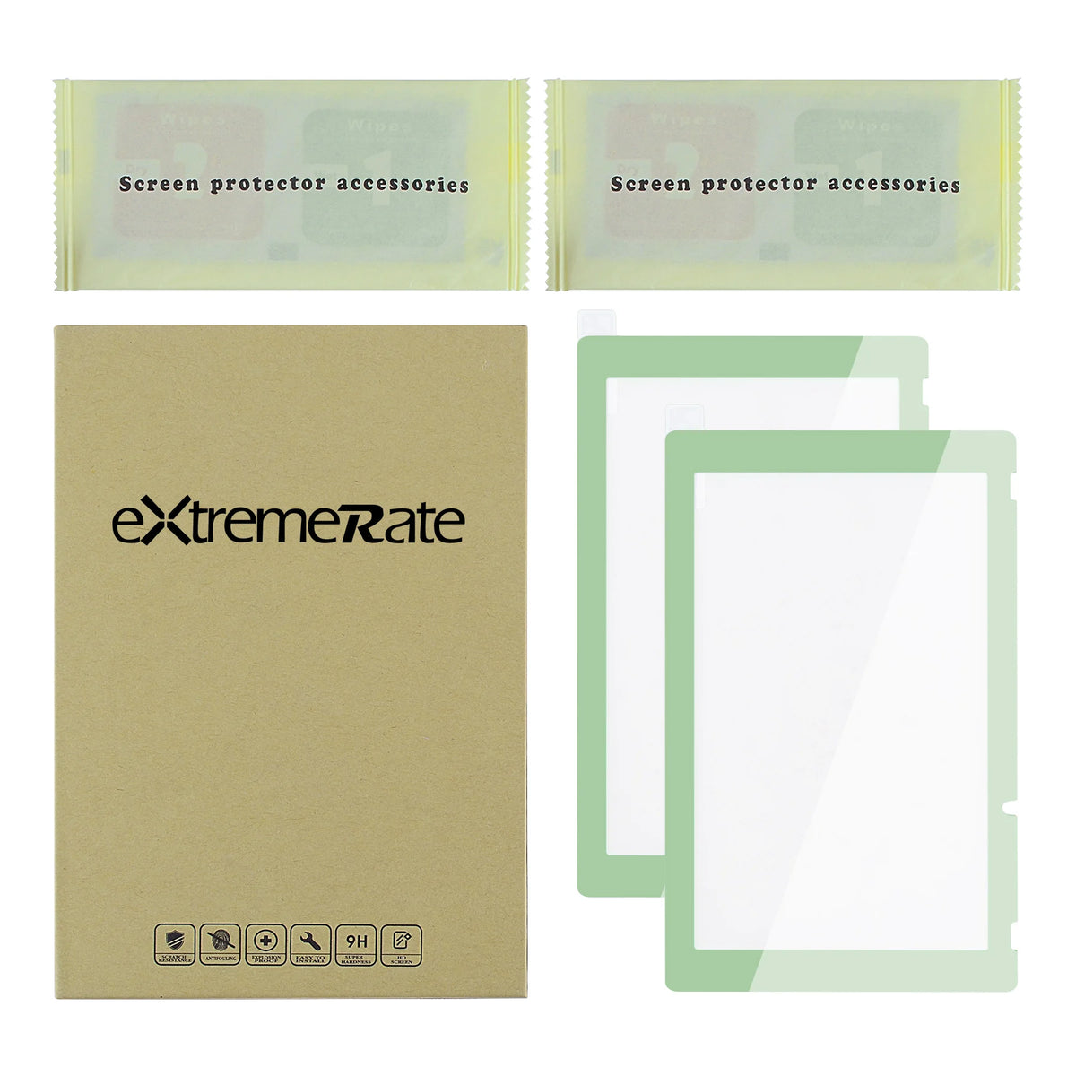 eXtremeRate 2 Pack Border Transparent