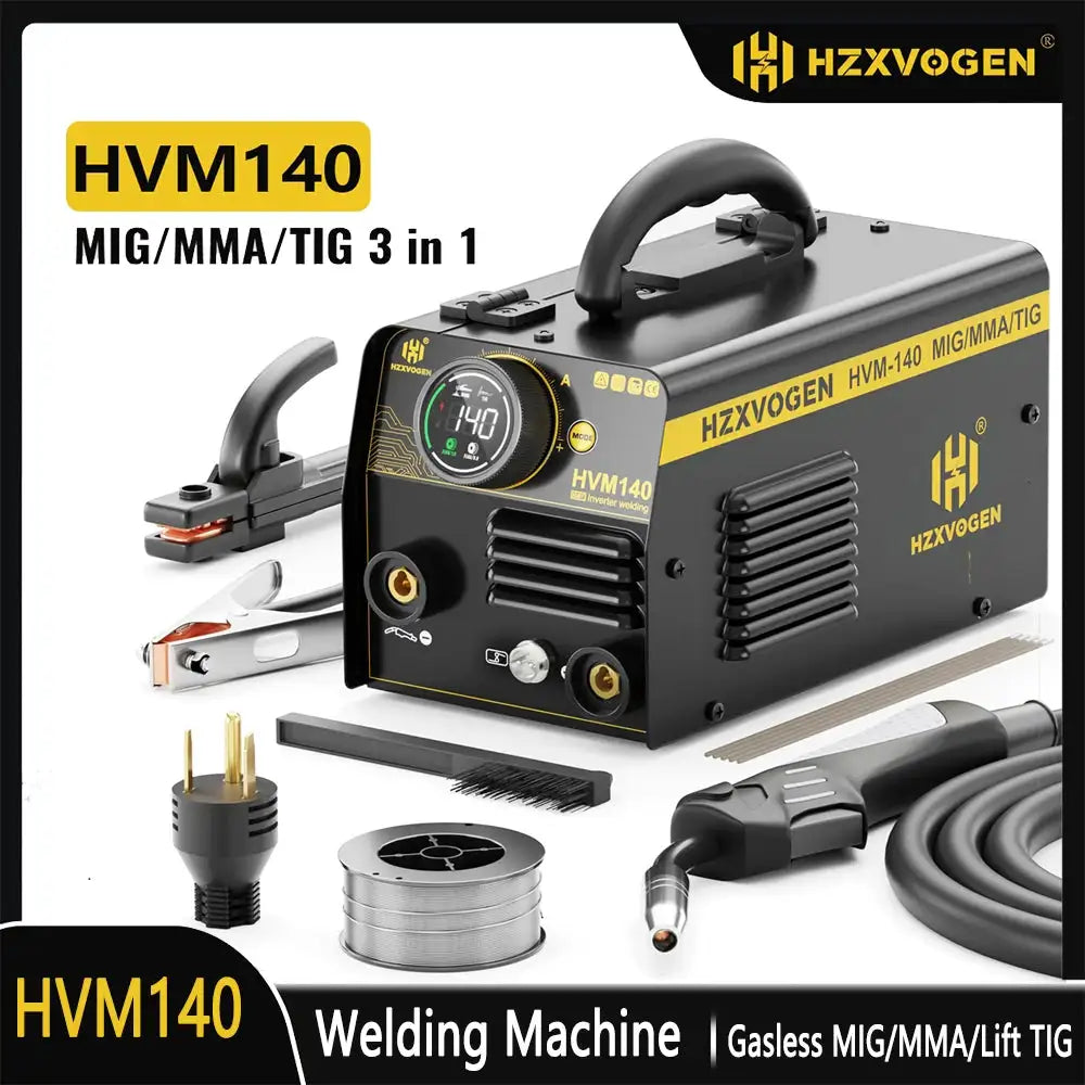 HZXVOGEN HVM140 Gasless MIG Welder — product view 1
