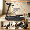 Quiet 3 In 1 Foldable Walking Pad Treadmill With 12 Incline HIIT