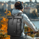 HK Rolltop Travel Backpack 15.6in Laptop