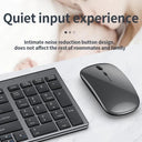 Gray Wireless Keyboard Mouse Combo for Enhanced Productivity