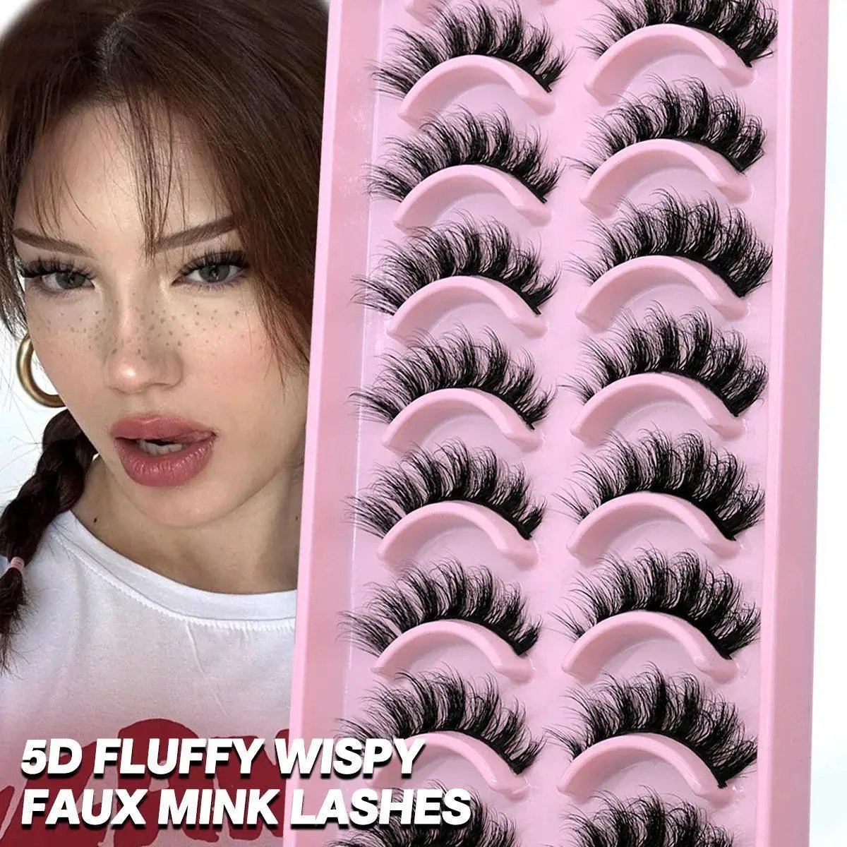 3D Fluffy Wispy False Eyelashes For A Natural Look