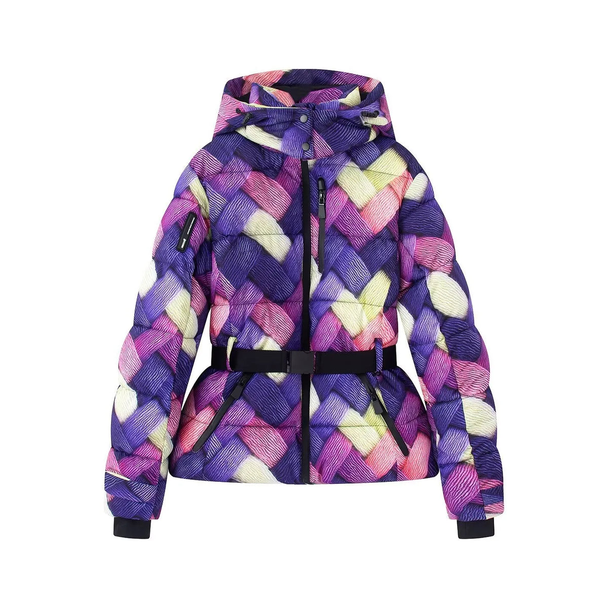 Waist Cinched Thick Hooded Jacket product image