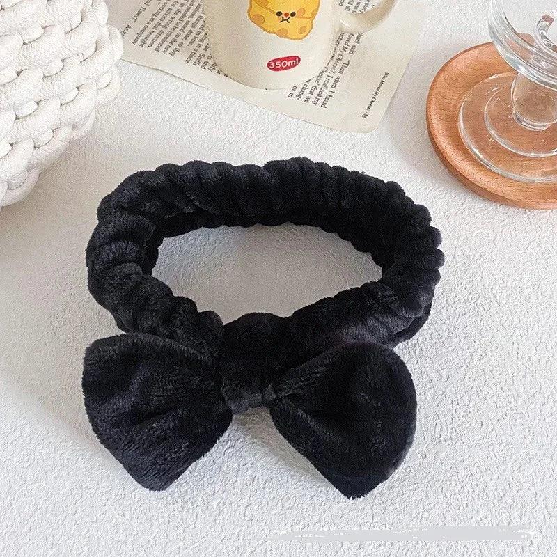 Plush Wristband Hair Tie Makeup Mask Moisture Proof Sleeve