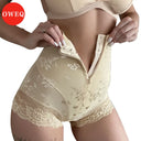Sexy Lace Body Shaper Panties with Zipper Slimming Shapewear