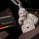 Iced Out Character Mask Pendant