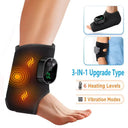 3-in-1 Electric Heated Ankle Guard Massager for Right Left Foot Hand Cordless Ankle Wrist Brace Vibration Massage Wristband