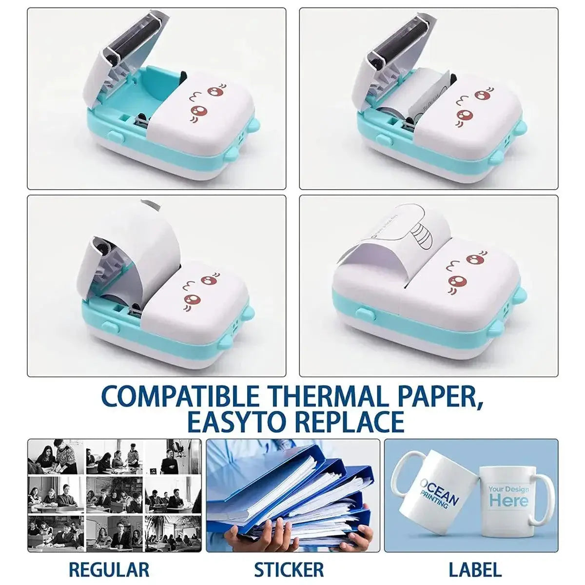 Portable Mini Photo Printer For On The Go Wireless Printing