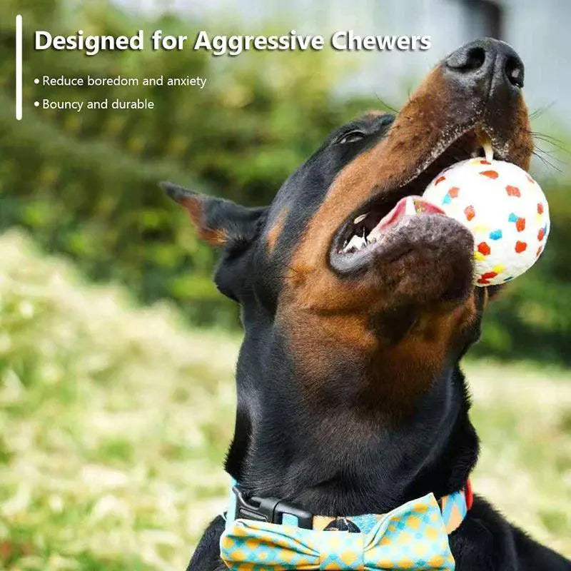 Solid Dog Chew Ball Toy For All Sizes Puncture Resistant