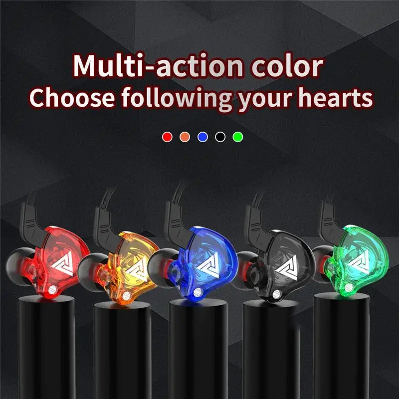 QKZ AK6 HiFi Wired Earphones In Ear Bass Stereo Headset
