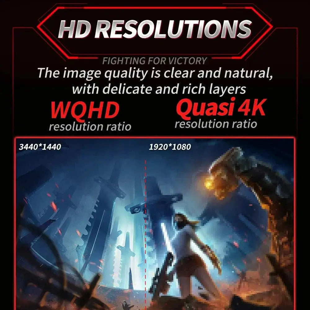 MUCAI Curved Gaming Monitor WQHD Visuals Performance