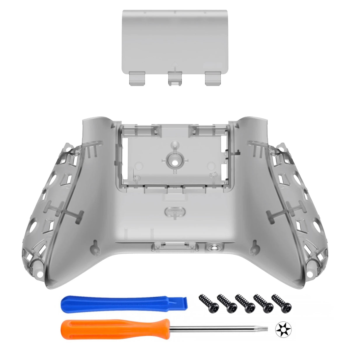 eXtremeRate Clear Custom Bottom Shell