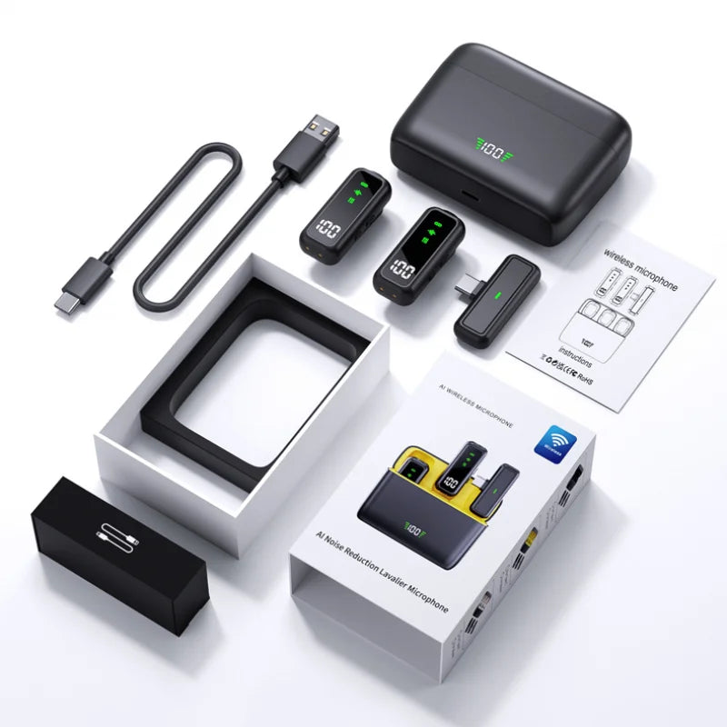 Wireless Lavalier Microphone Charging Case