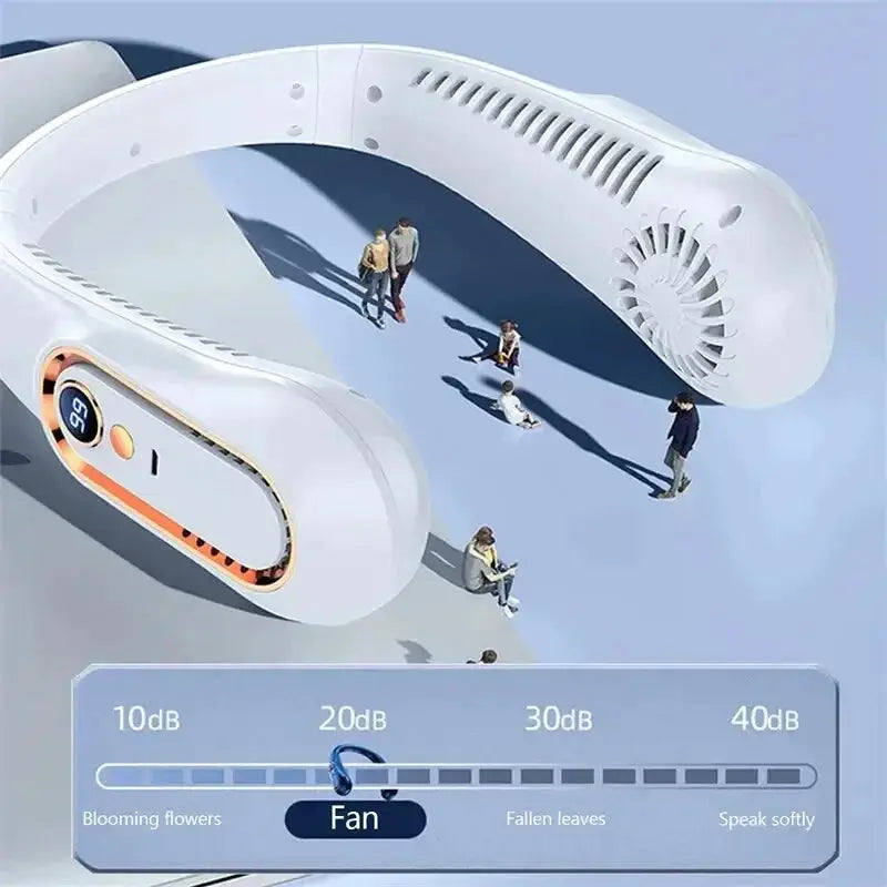 Neck Bladeless Fan Mini Portable Ultra Long Life Quiet - OurLum.com