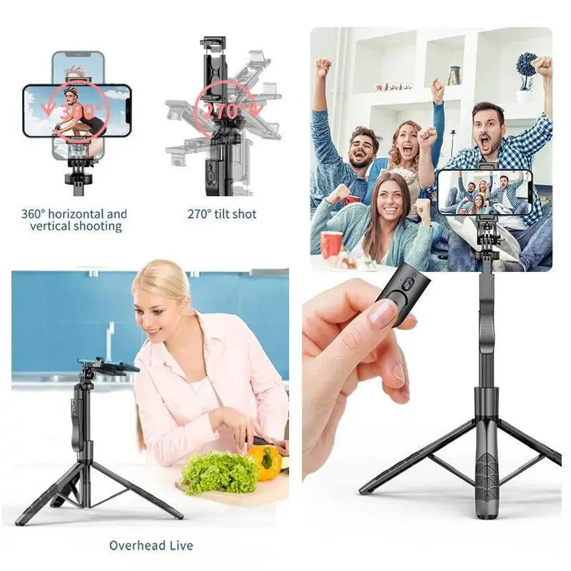 Wireless Selfie Stick Tripod Bluetooth Stand for GoPro