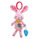 Sensory Plush Animal Rattle and Teether Toy for Babies