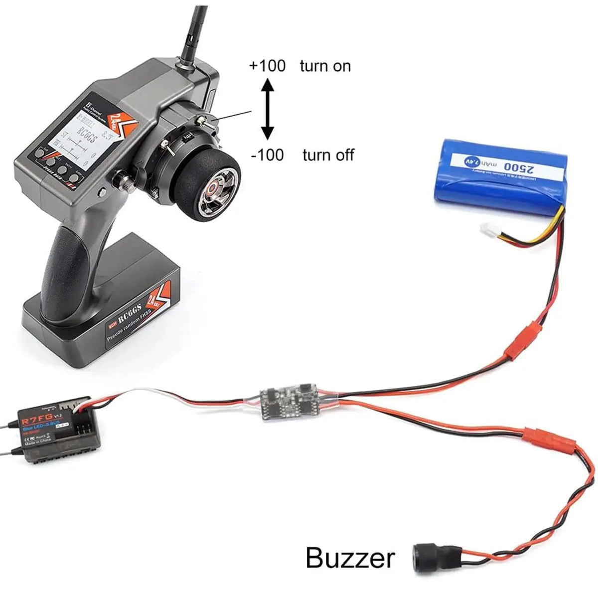 2-20A High Current Remote Control Electronic Switch 3-30V Aerial Model Plant Protection RC Drone Water Pump PWM Signal Control