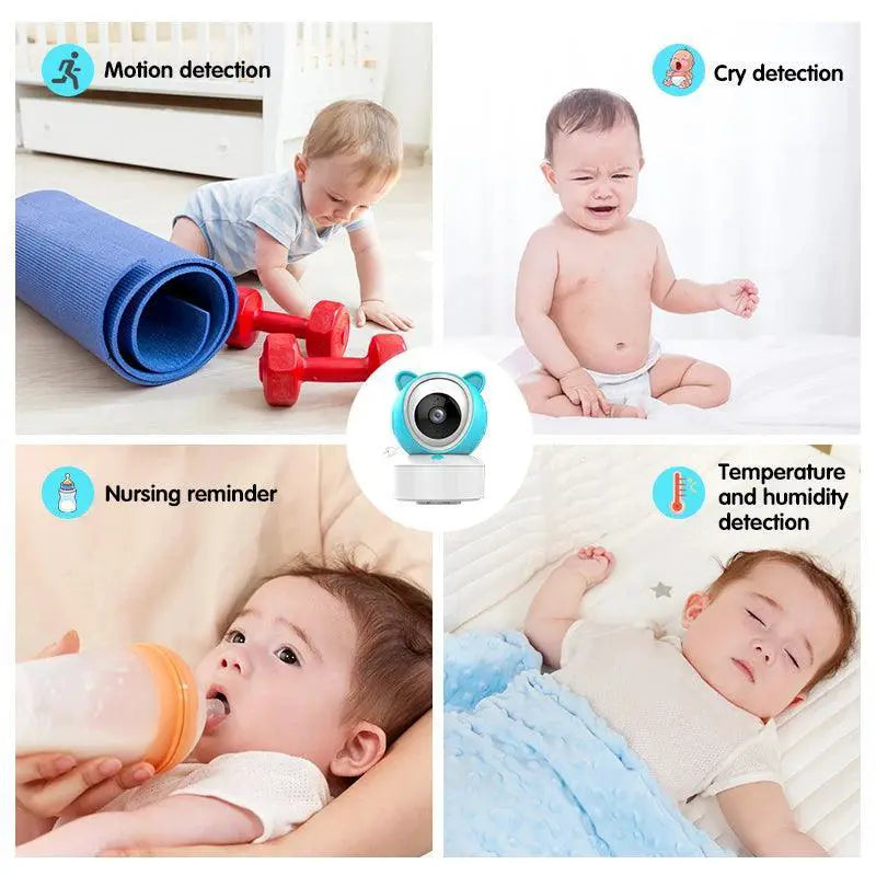 5 Inch HD WiFi Baby Monitor With Two Way Audio For Parents