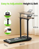 Akluer 3-In-1 Under Desk Treadmill With Adjustable Desk 2.5HP