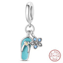 Sterling Silver Blue Purple Butterfly