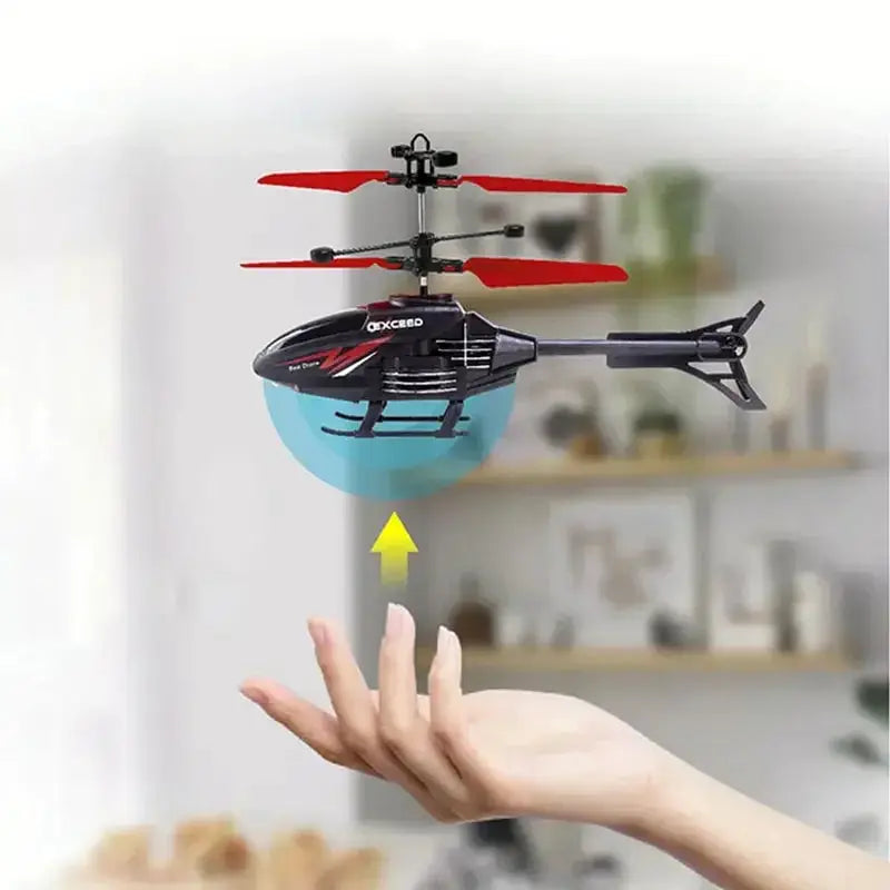 2 Channel Gesture Control RC Helicopter Induction Aircraft - OurLum.com