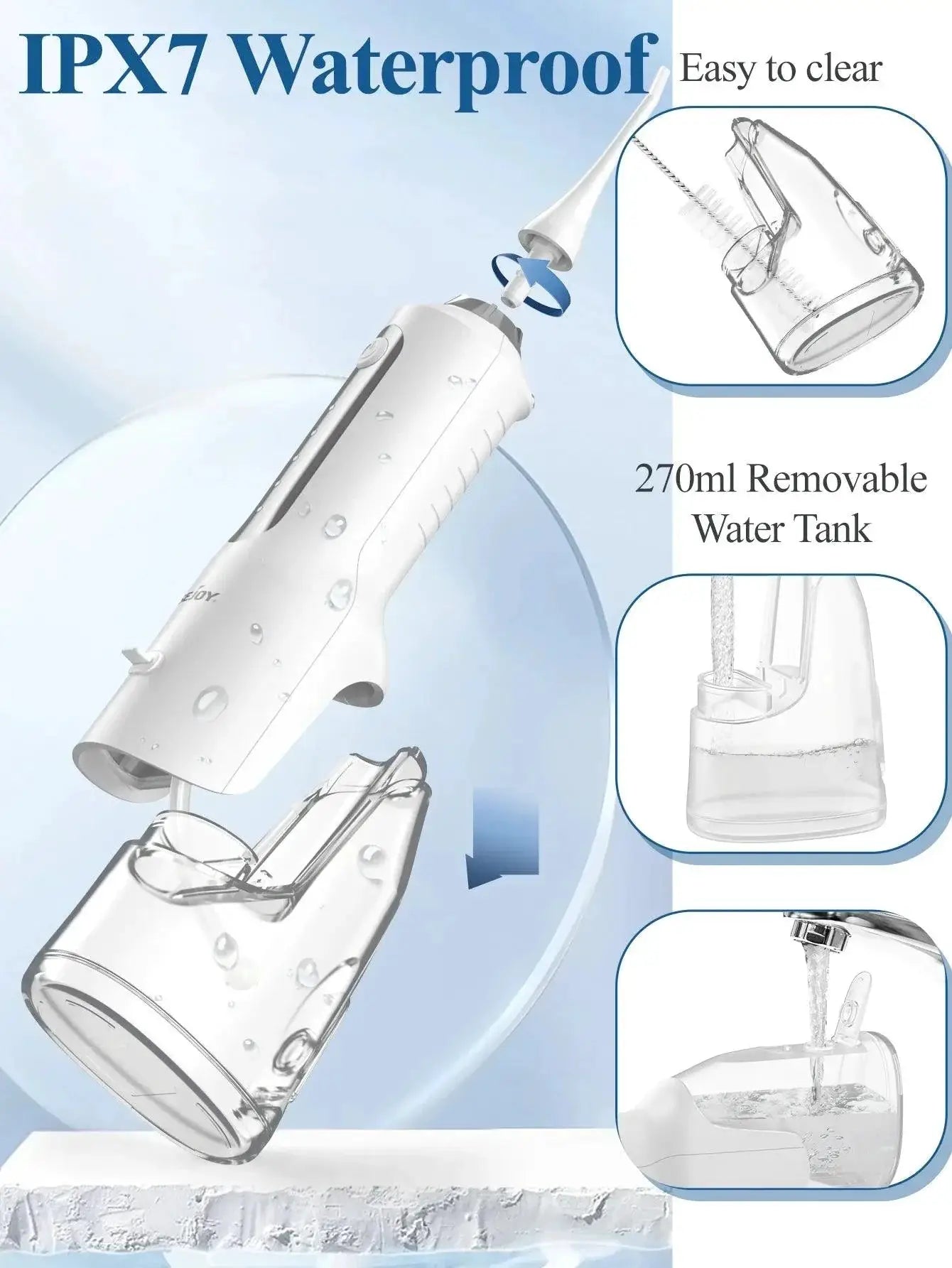 Sejoy Water Flosser Teeth Cleaner Cordless Irrigator