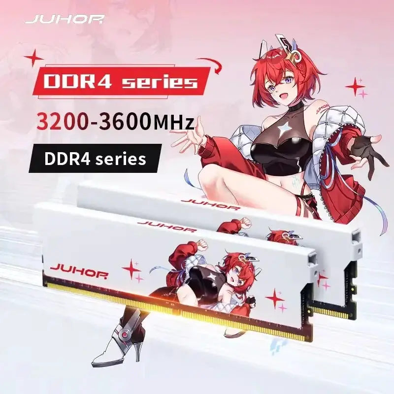 JUHOR DDR4 Gaming RAM 8GB 16GB 3200MHz 3600MHz For PCs