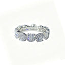 Sterling Silver Moissanite Wavy Ring