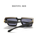 Unisex Luxury Retro Square Sunglasses with UV400 Protection