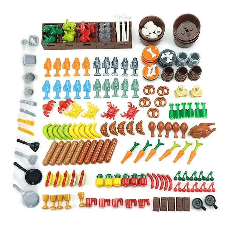 Food City Friend Building Blocks Set Culinary Creativity Fun