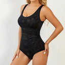 Plus-Size Open-Crotch Shapewear Bodysuit