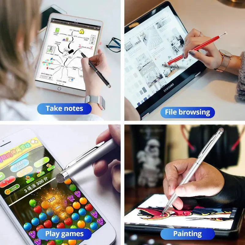 Versatile 2in1 Precision Stylus Pen for Touch Screens