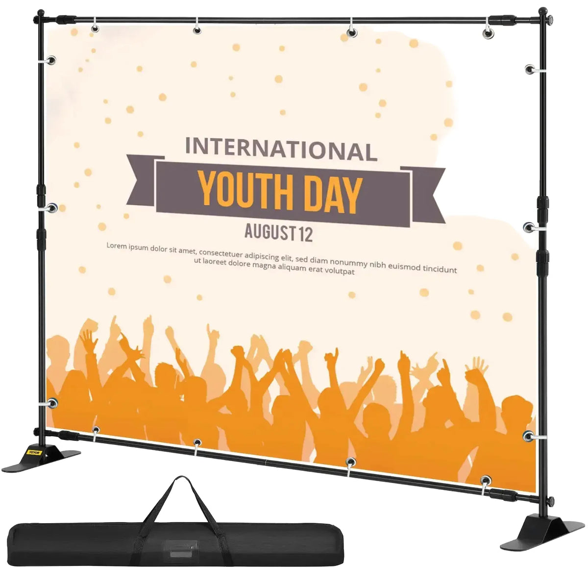Adjustable Backdrop Banner Stand Configuration — product view 1